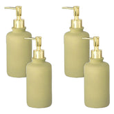 Kuber Industries Liquid Soap Dispenser | Handwash Soap Dispenser | Soap Dispenser for Wash Basin | Shampoo Dispenser Bottle | Bathroom Dispenser Bottle | Pack of 4 | JY00231GN | 400 ml | Green